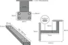 Technical drawings and dimensions of metal handrail components. Podgląd zdjęcia produktu