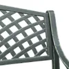 vidaXL Zahradní lavice 102 cm z litého hliníku zelená Náhled obrázku produktu 6