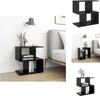 vidaXL Stolik nocny czarny 50x30x51,5 cm materiał Podgląd zdjęcia produktu 1