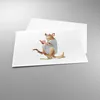 Poster - Poster ohne Rahmen - Känguru Mama Kind - 100x70 cm Produktbild-Vorschau 3