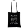 Mr. & Mrs. Panda Tote Bag Man kann ruhig ein... - Schwarz - Produktbild-Vorschau 2
