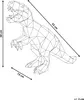 BELIANI Dekoracja LED plastikowa t-rex dinozaur ozdoba ze Podgląd zdjęcia produktu 3