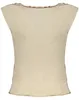Beiges Damen-Tanktop mit U-Boot-Ausschnitt und Produktbild-Vorschau 2