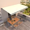vidaXL Markise Automatisch Einziehbar 600x350 cm Creme -  Produktbild-Vorschau 2