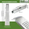 TRUTZHOLM 2 x Auffahrrampe 189 cm Stahl 400 kg klappbar Produktbild-Vorschau 2
