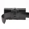 A black leather belt with a phone holster attached. Produktbild-Vorschau