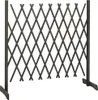 vidaXL Garten-Rankzaun Grau 180x100 cm Massivholz Tanne Produktbild-Vorschau 1