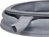 A close-up view of a gray rubber washing machine door seal. Produktbild-Vorschau