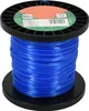 A spool of blue trimmer line on a black spool, with a label on top. Produktbild-Vorschau