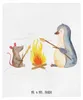 Mr. & Mrs. Panda Decke Pinguin Lagerfeuer - Weiß - Produktbild-Vorschau 1