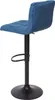 A blue bar stool on a white background. Voir les images du produit