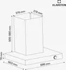 Klarstein AirNova - 60 cm nástenný digestor, prietok Náhľad obrázku produktu 7