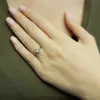 Diamant Solitär Ring 0,30 Carat Effect 8 Karat Weißgold - Produktbild-Vorschau 2