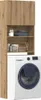 vidaXL Skříňka na pračku Artisan dub 64x24x190 cm Materiál Náhled obrázku produktu 2
