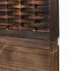 vidaXL 5 pezzi divisorio marrone scuro in legno massello di Anteprima dell’immagine prodotto 6