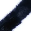 Kunstfell Fellbesatz ab 1m x 9cm Meterware Kunstpelz Fellstrang Fellstoff Fellkragen nachtblau Produktbild-Vorschau