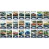A collage of various sports car images, each with a small graphic of a speedometer below it. Produktbild-Vorschau