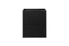 Armoire De Salle De Bain 50 Cm Noir Mat 2 Tiroirs Rainurés Voir les images du produit 2