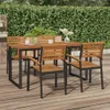 vidaXL Gartentisch mit Beinen in U-Form 160x80x75 cm Produktbild-Vorschau 2