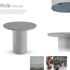 Table de jardin ronde TALMI 86,5x75,5cm - gris béton Voir les images du produit 3