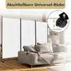 A room divider is shown in a living room setting, with a sofa in the foreground. Anteprima dell’immagine prodotto