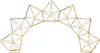 A geometric, star-like structure made of thin gold wire, resembling an archway or a decorative garland. Produktbild-Vorschau