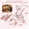 Puppenbuggy klappbar – leichter Puppenwagen mit EVA-Rädern Produktbild-Vorschau 2