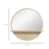 kleankin Miroir rond mural de salle de bain miroir avec Voir les images du produit 5