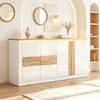 Merax Hochglanz Sideboard mit RGB LED Beleuchtung und 4 Produktbild-Vorschau 2