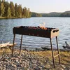 Klappbar Mangal für 14 Spieße 90cm Stahl 2,0mm Grillfächer Produktbild-Vorschau 2