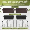 CASARIA® Blumenkasten 4er Set 11 Liter Montagehalterung Produktbild-Vorschau 4