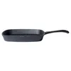 A black cast iron grill pan with a handle is shown against a white background. Anteprima dell’immagine prodotto