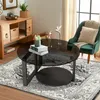 Couchtisch Runder Beistelltisch, Ø60x 45cm, 2 Ebenen mit Produktbild-Vorschau 6