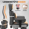 HOFFREE Ergonomická kožená kancelářská židle, vysoká otočná Náhled obrázku produktu 4