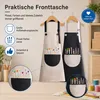 Kinder Malschürze 4er Set, wasserfeste Bastelschürze für Produktbild-Vorschau 5