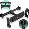 A black car headrest mount for a smartphone or tablet. Náhled obrázku produktu
