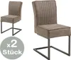 2er Set Stolkom LINDA Stuhl Metall/Mikrofaserstoff Produktbild-Vorschau 2