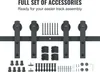 SucceBuy 8FT Set di ferramenta per porte scorrevoli per Anteprima dell’immagine prodotto 4