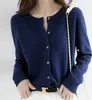 Damen Strickjacke Cardigan Wollpullover XXL Marineblau Produktbild-Vorschau 2