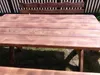 Rustikale Gartenmöbel 170-SI-Teak, aus geflammtem Holz – Produktbild-Vorschau 4