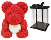 Teddybär mit roter Rose und weißem Herz - 40 cm + Produktbild-Vorschau 3