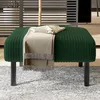 MODFU Tabouret - Pouf en Velours Côtelé Repose-Pieds ou Voir les images du produit 2