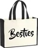 Huuraa Jutetasche Bestie Besty 21 Liter Black Jute und Produktbild-Vorschau 1