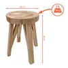 2.03 Tabouret en bois massif nature - env. 40 x 28 cm - Voir les images du produit 2