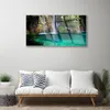 Acrylglasbilder 100x50 Wandbild Druck See Wasserfall Natur Produktbild-Vorschau 3