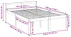 vidaXL Seniorenbett Weiß 140x190 cm Massivholz Kiefer Produktbild-Vorschau 8