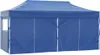 A blue party tent with four side walls is shown against a white background. Náhled obrázku produktu