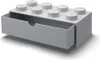 LEGO Schreibtischschublade 8              (grau, Noppen) Produktbild-Vorschau 3