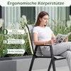 COSTWAY, zestaw 4 krzeseł ogrodowych, krzesła do układania Podgląd zdjęcia produktu 4