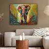 MuchoWow® - Leinwandbilder - Elefant - Kunst - Malerei - Produktbild-Vorschau 5